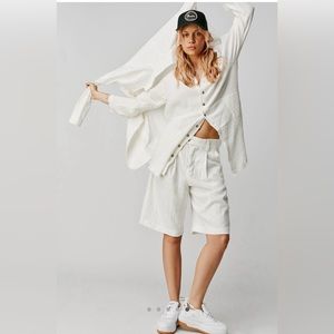 We the free summer daydream button down- BLACK